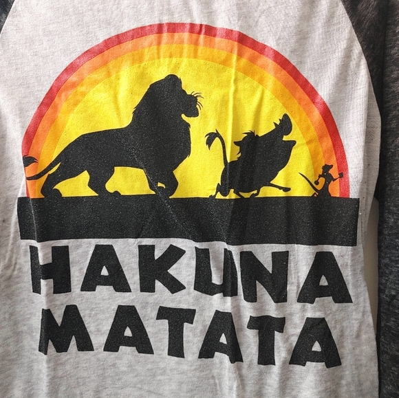Hakuna Matata Disney the Lion King burnout shirt - Picture 4 of 5
